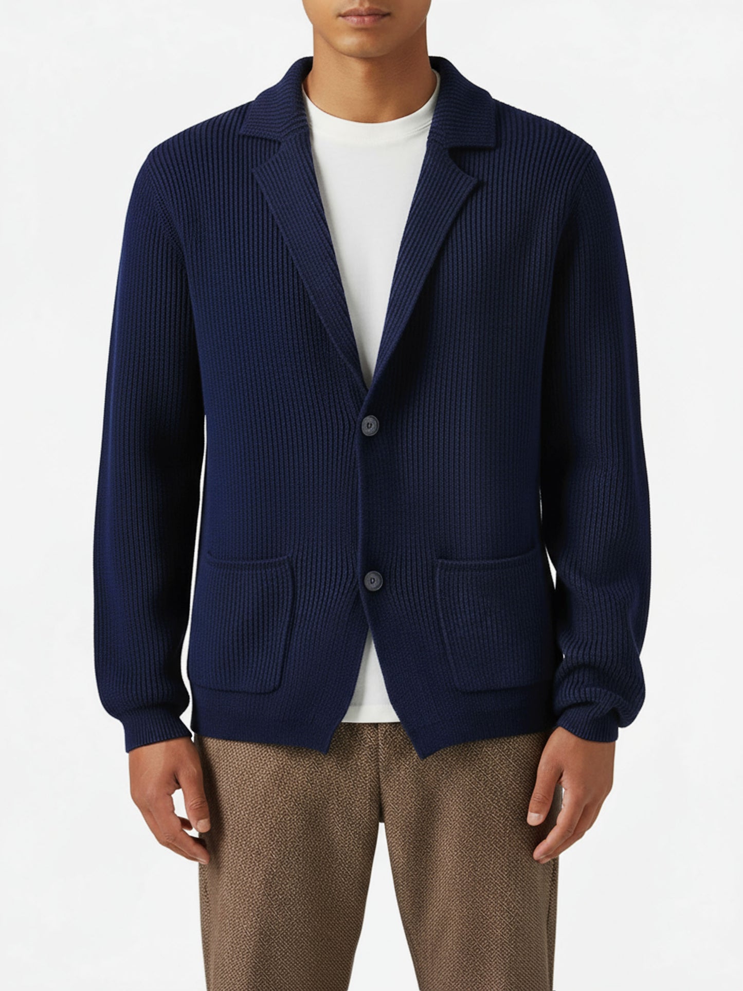 Navy blue pure-wool blazer Eaton