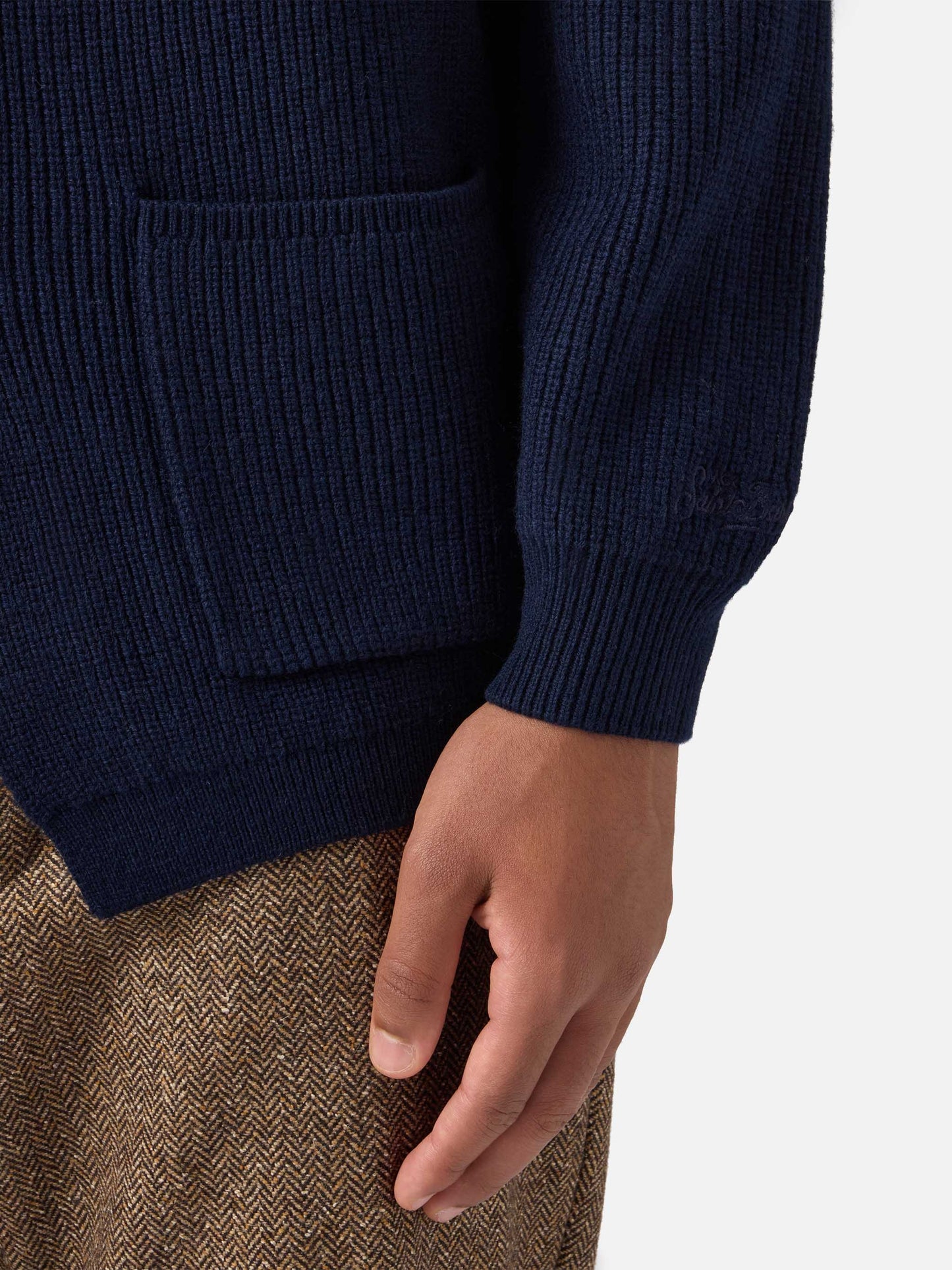 Navy blue pure-wool blazer Eaton