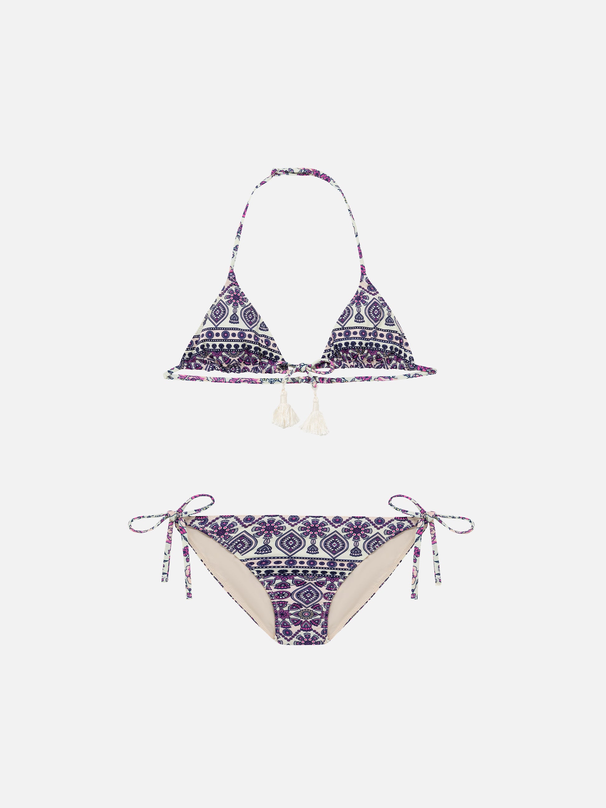 Pink gipsy print girl's bikini - MC2 Saint Barth
