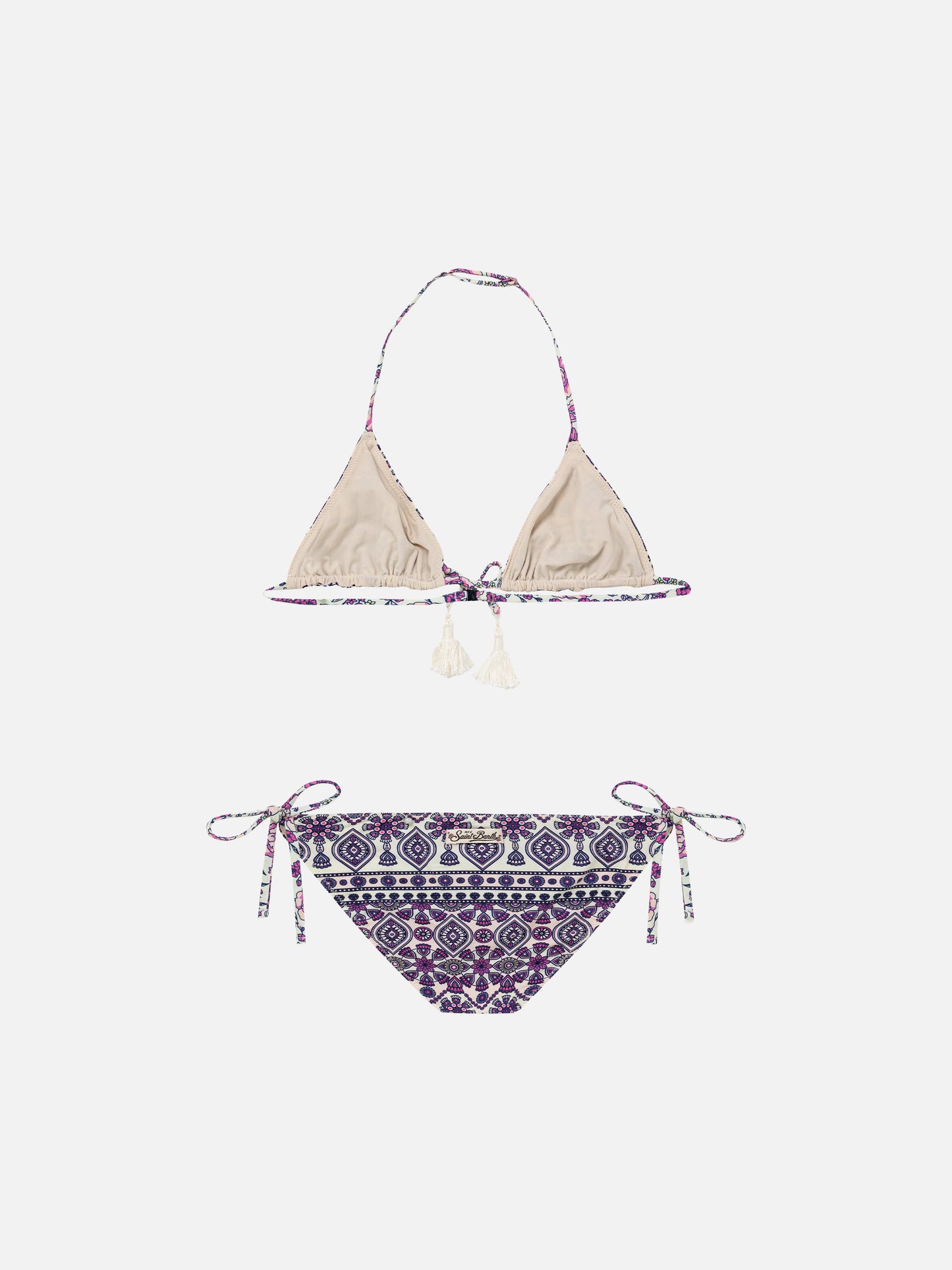 Pink gipsy print girl's bikini - MC2 Saint Barth