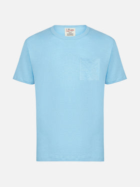 Light blue linen Ecstasea T-shirt