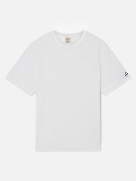 T-shirt Ecstasea en jersey de lin off-white 