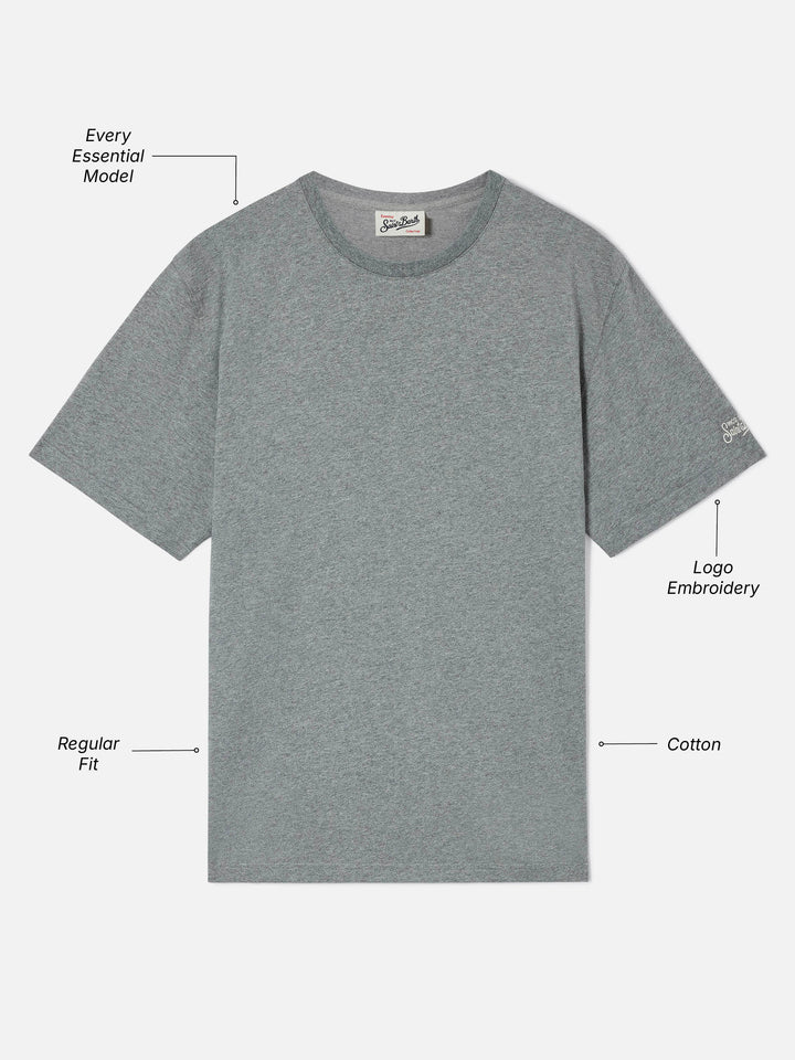 Chaque t-shirt en coton gris 