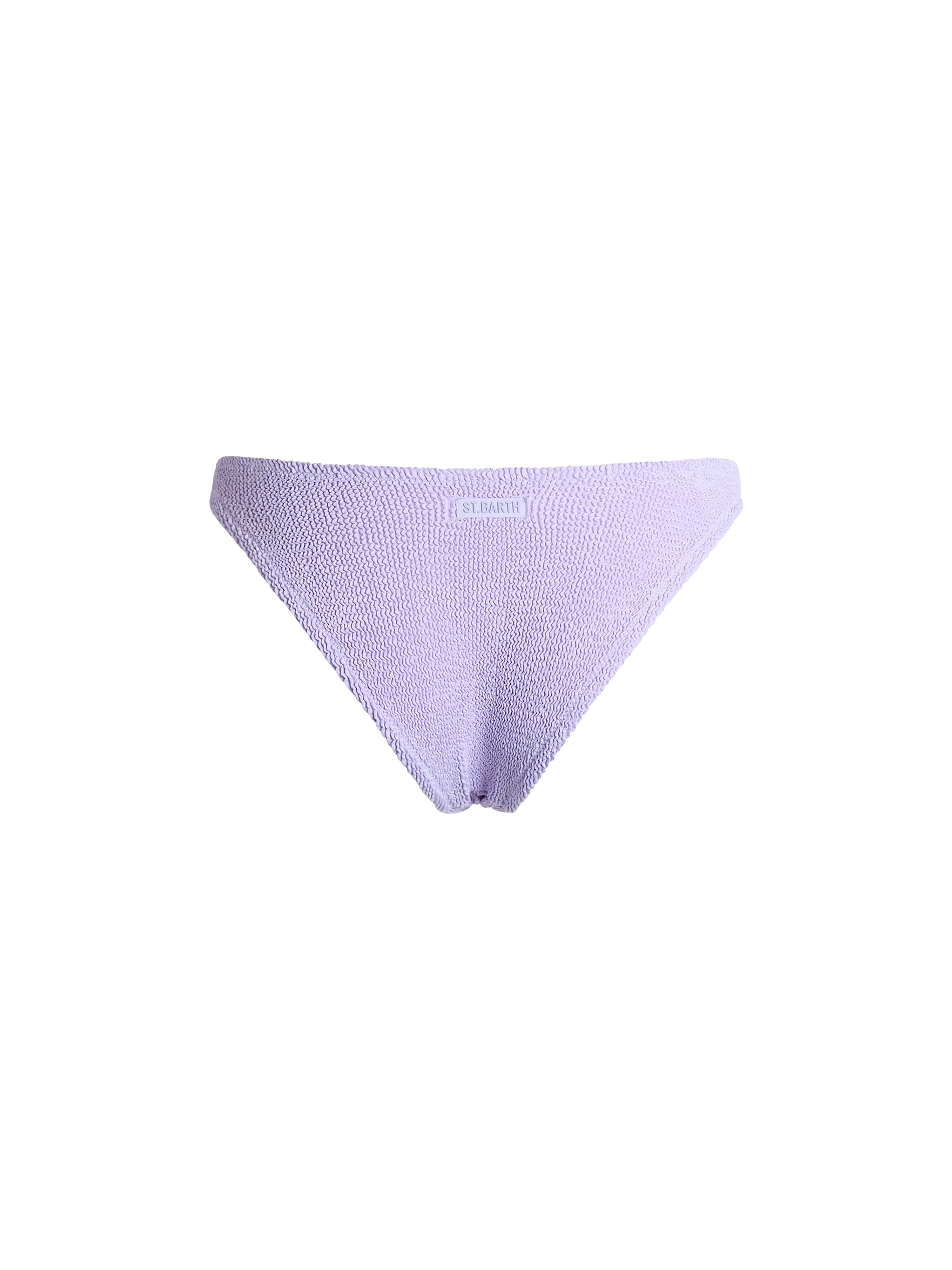 Woman lilac classic crinkle swim briefs Elise - MC2 Saint Barth