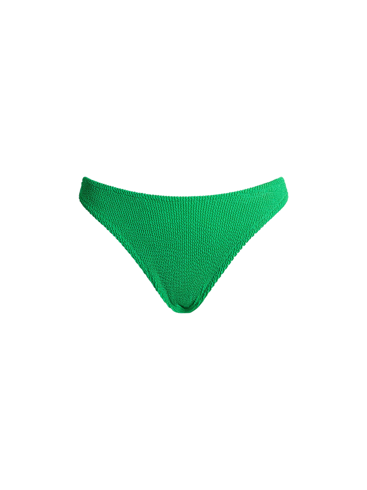 Woman green classic crinkle swim briefs Elise - MC2 Saint Barth