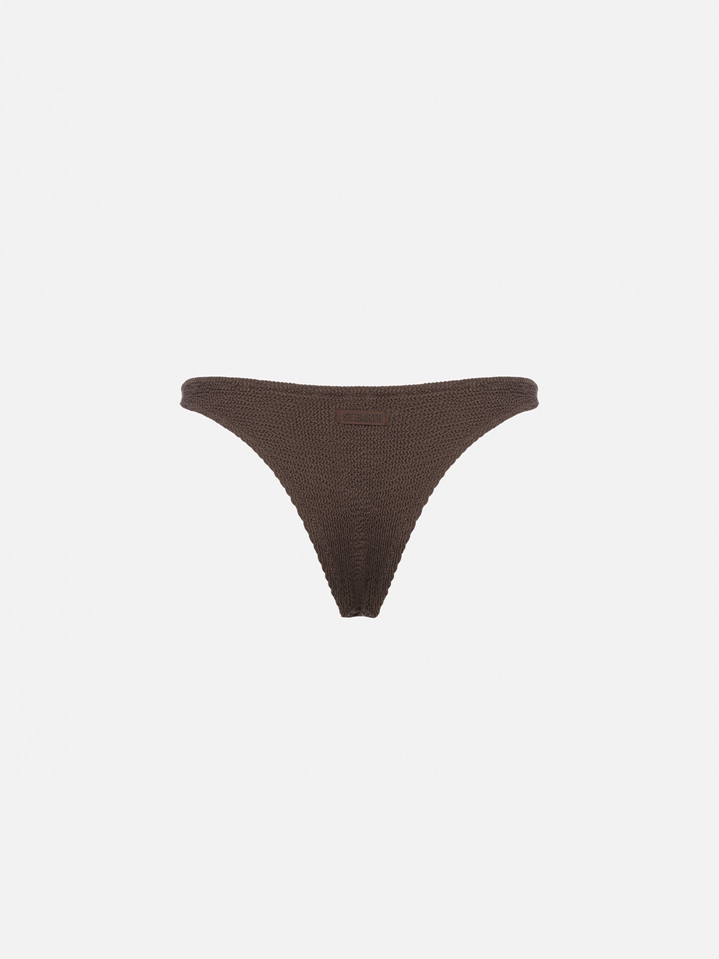 Elise classic brown crinkle swim briefs - MC2 Saint Barth