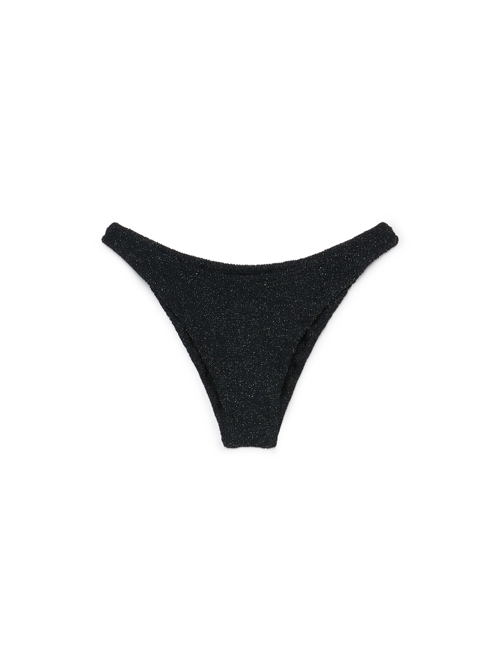 Classic crinkle lurex bralette bikini Naima Naomi in black - MC2 Saint Barth
