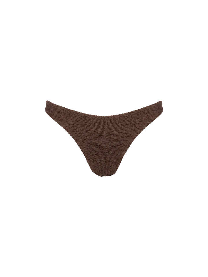 Woman brown crinkle bralette bikini Naima Elise