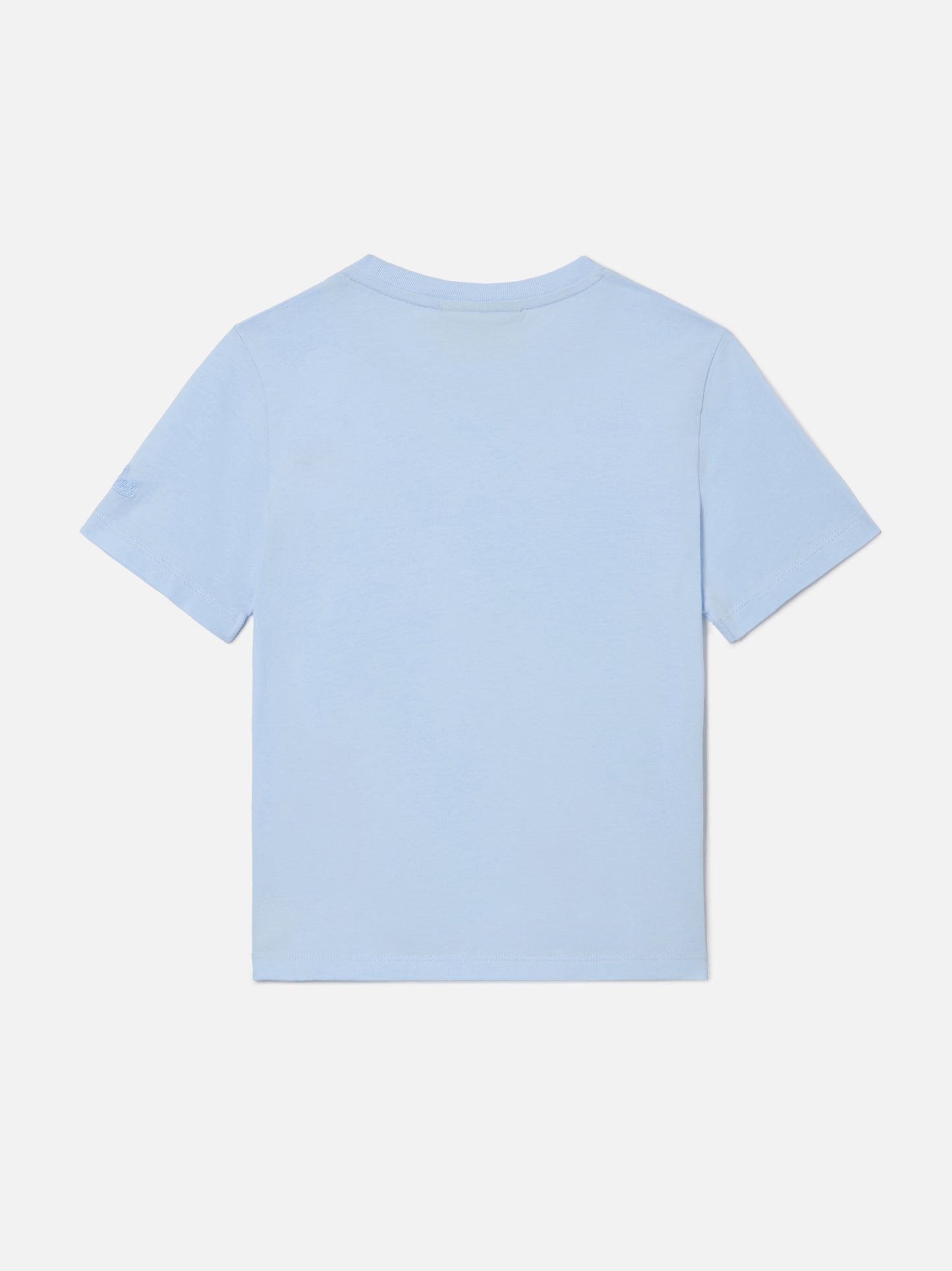 T-shirt Elly en coton bleu clair avec broderie Viziata da papà 