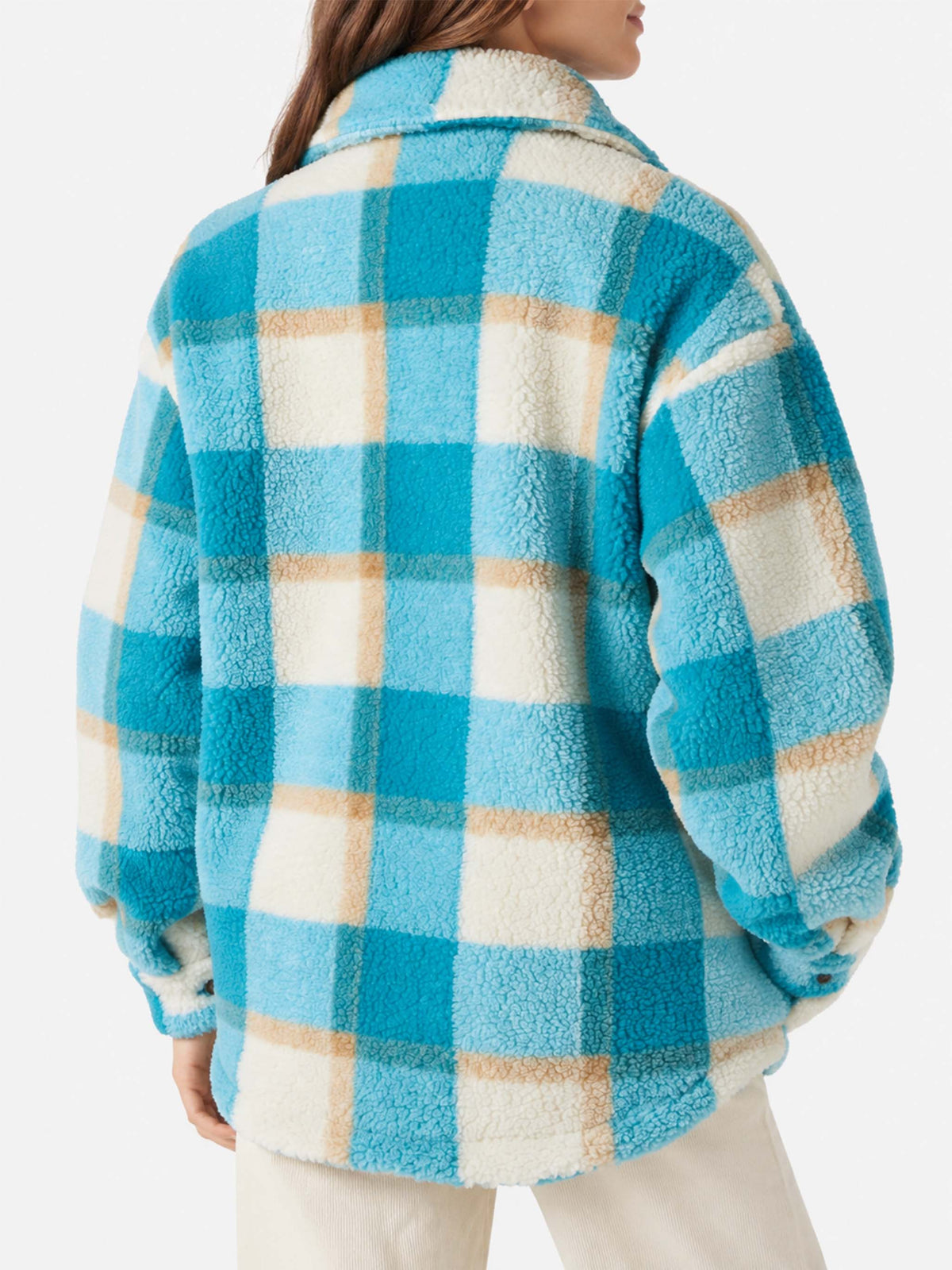 Tartan sherpa Elys overshirt