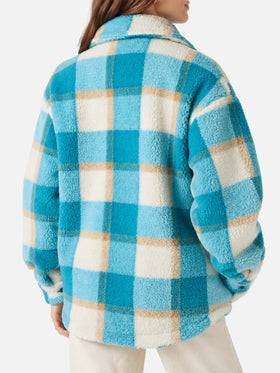 Tartan sherpa Elys overshirt