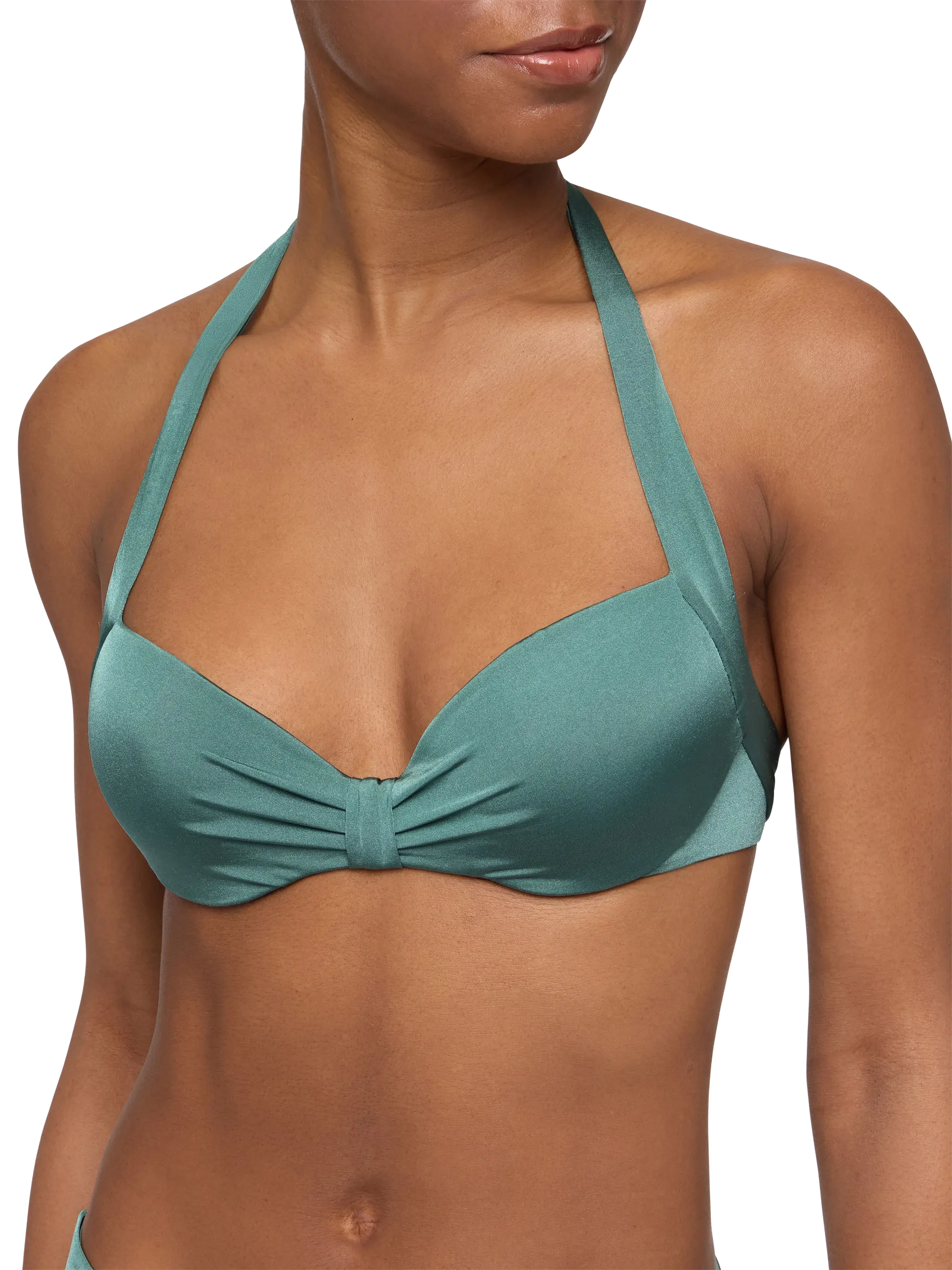Sage green balconette top Emanuelle - MC2 Saint Barth