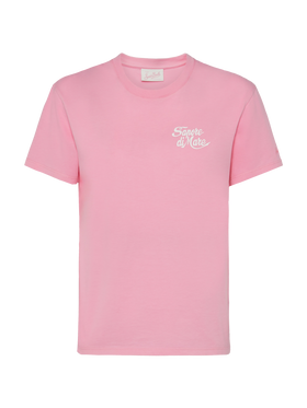 Emilie cotton t-shirt with Sapore di Mare print | SAPORE DI MARE SPECIAL EDITION - MC2 Saint Barth