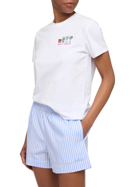 Emilie cotton t-shirt with Group therapy embroidery - MC2 Saint Barth
