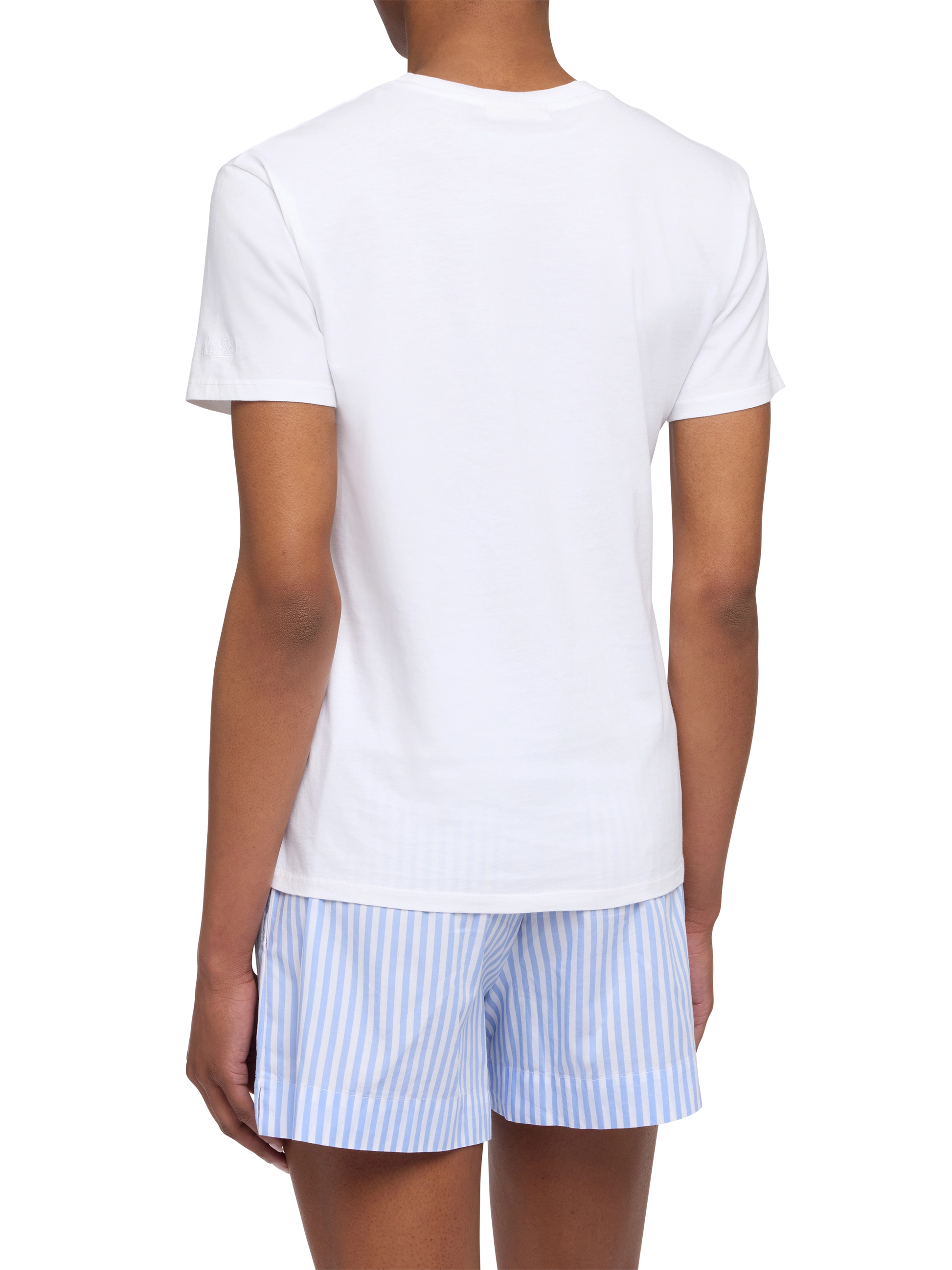 Emilie cotton t-shirt with Group therapy embroidery - MC2 Saint Barth