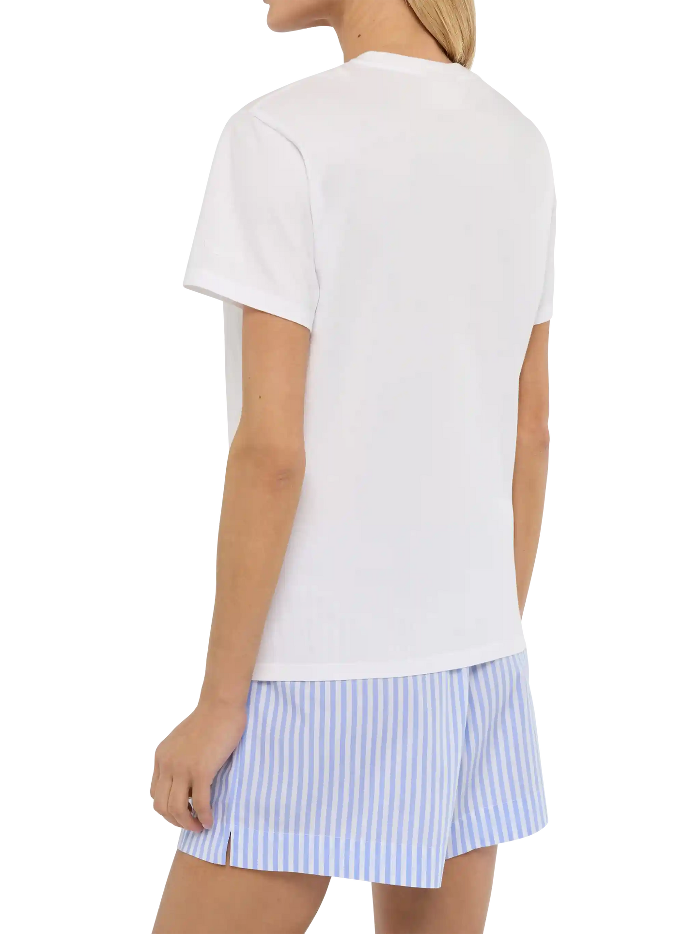 T-shirt Emilie blanche avec broderie Sono molto Tonica 