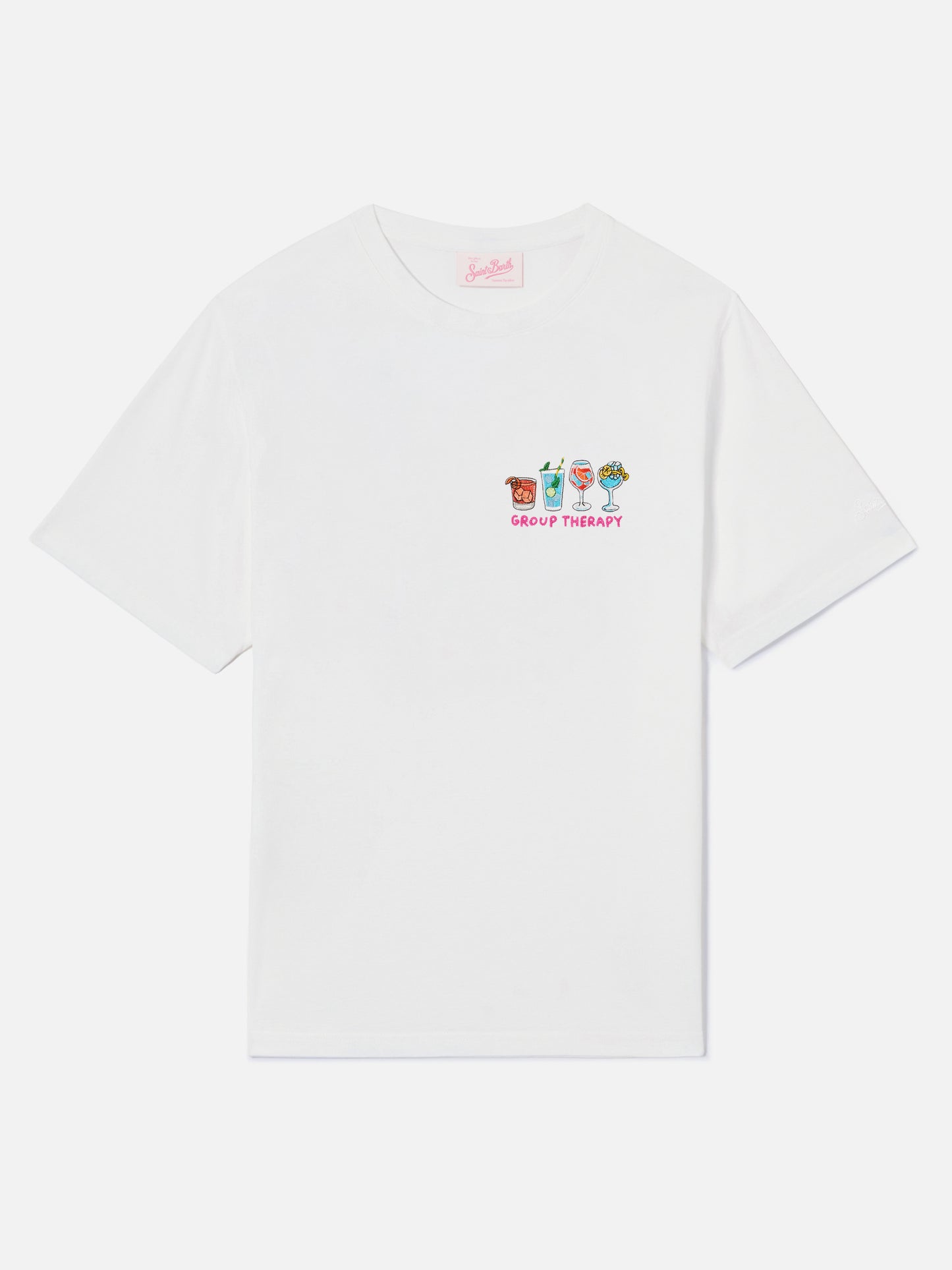 T-shirt Emilie blanc avec broderie Group Therapy 