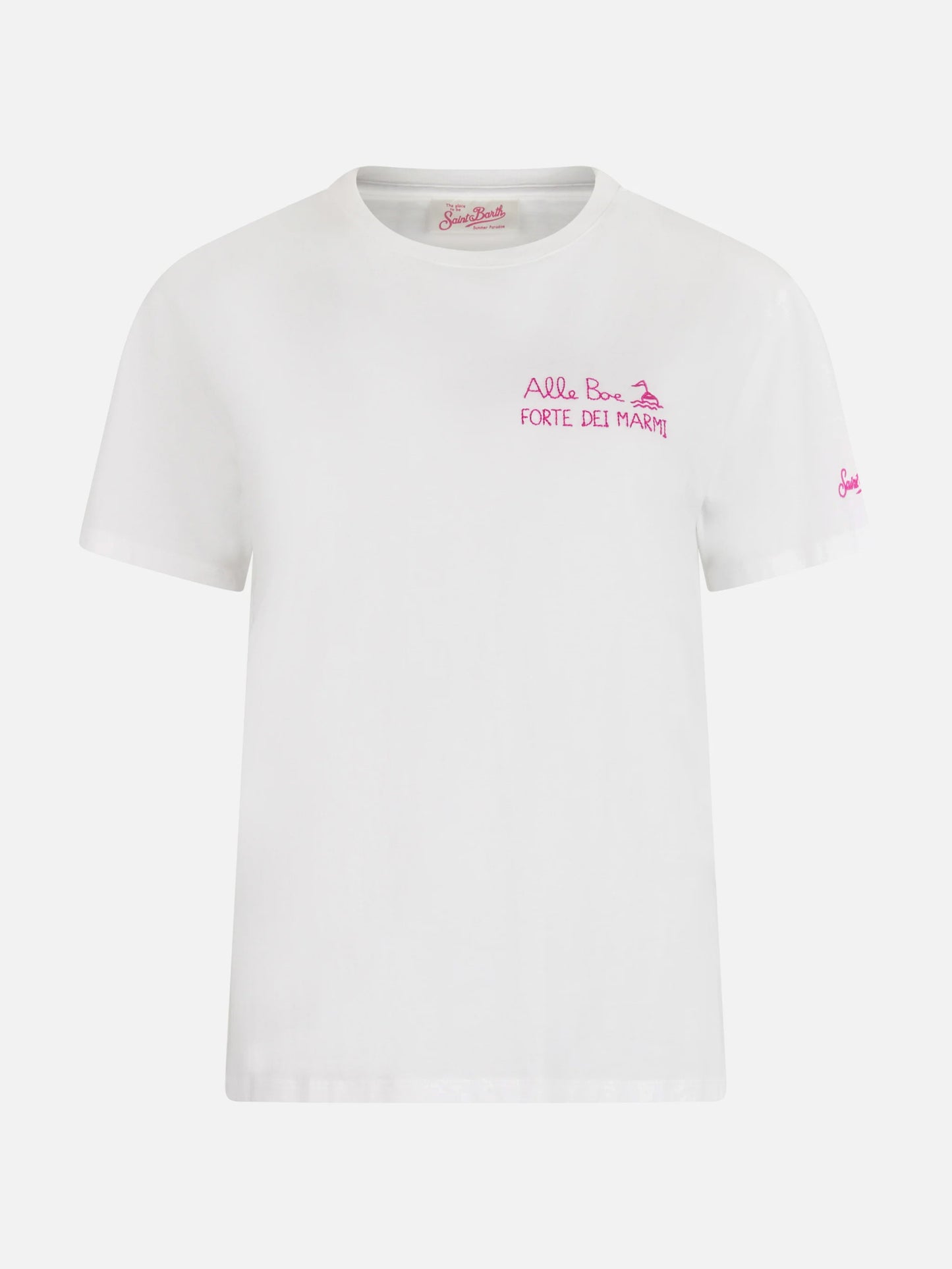 T-shirt girocollo in jersey di cotone da donna Emilie con stampa Ti Amo Forte | ALLE BOE SPECIAL EDITION