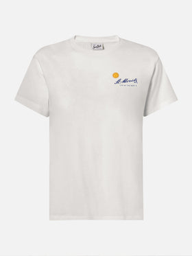 T-shirt Emilie in cotone bianco con stampa St. Moritz | ST. MORITZ TOP OF THE WORLD SPECIAL EDITION