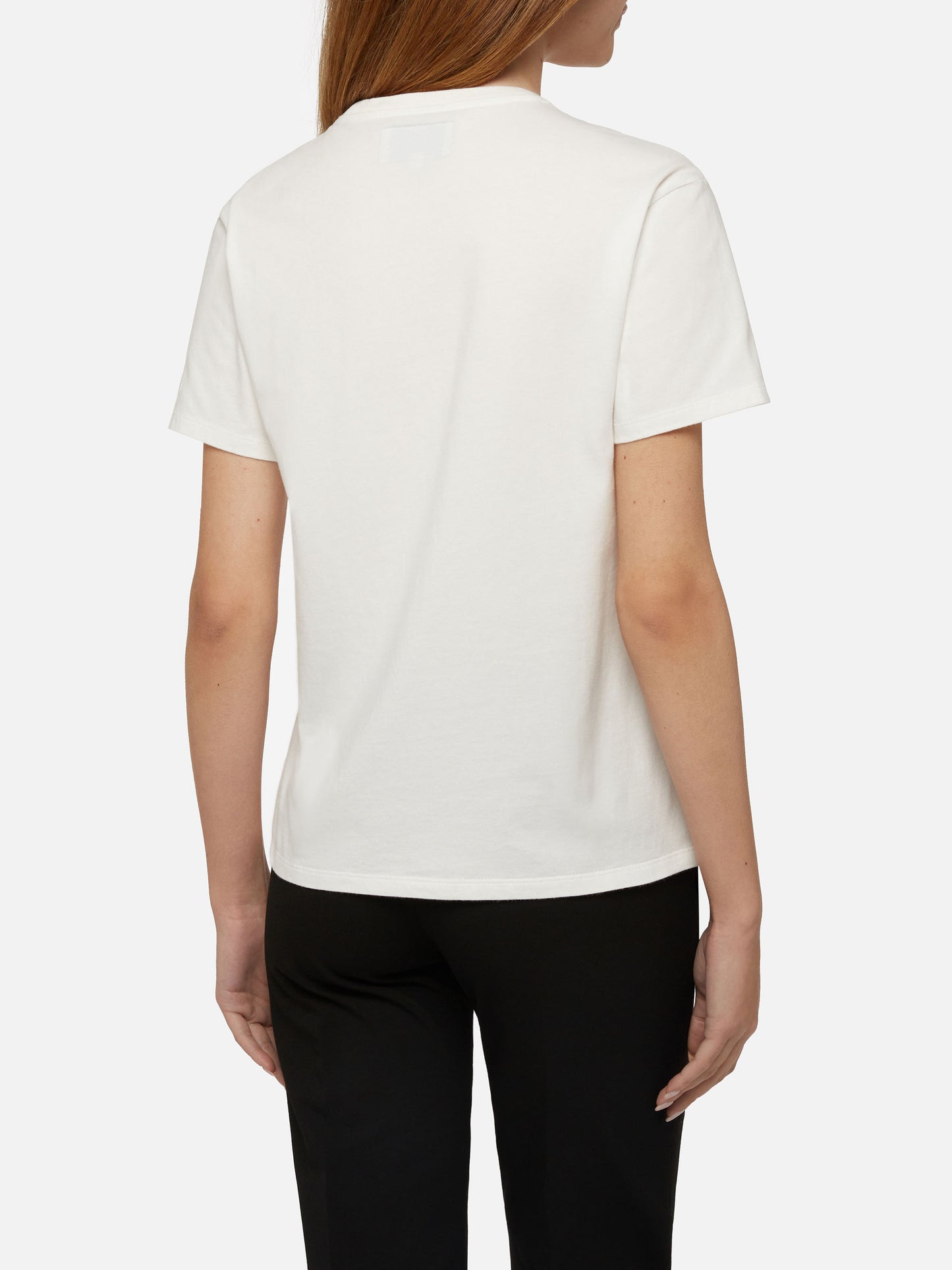Winter cotton t-shirt Emilie with Ci beviamo al cenone embroidery | INSULTI LUMINOSI SPECIAL EDITION - MC2 Saint Barth