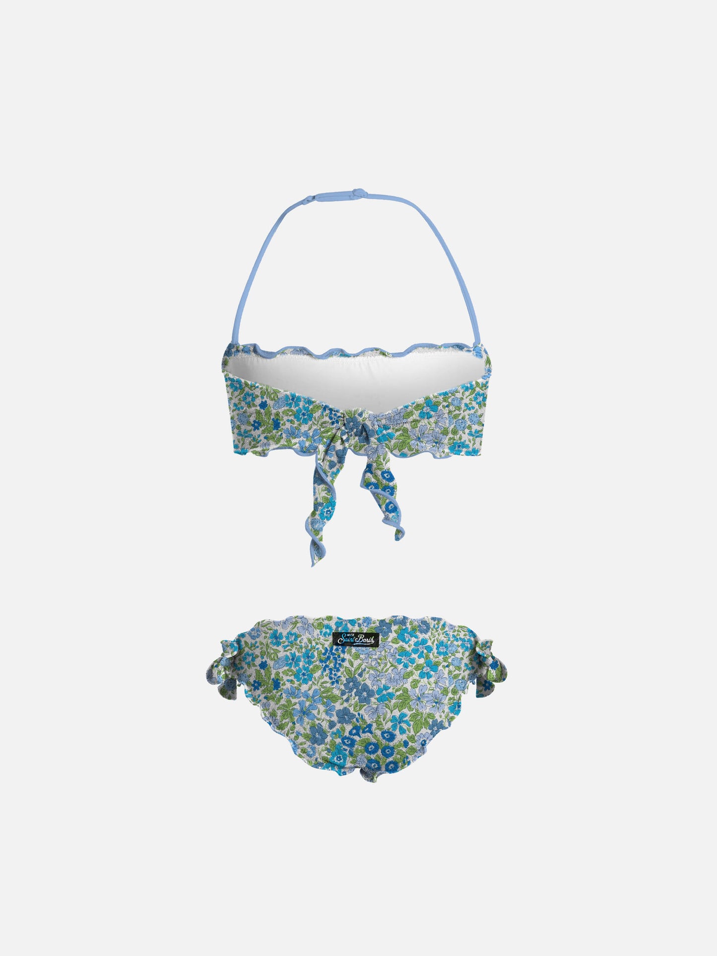 Girl Joanna Luise print bandeau classic bikini Emy | MADE WITH LIBERTY FABRIC - MC2 Saint Barth
