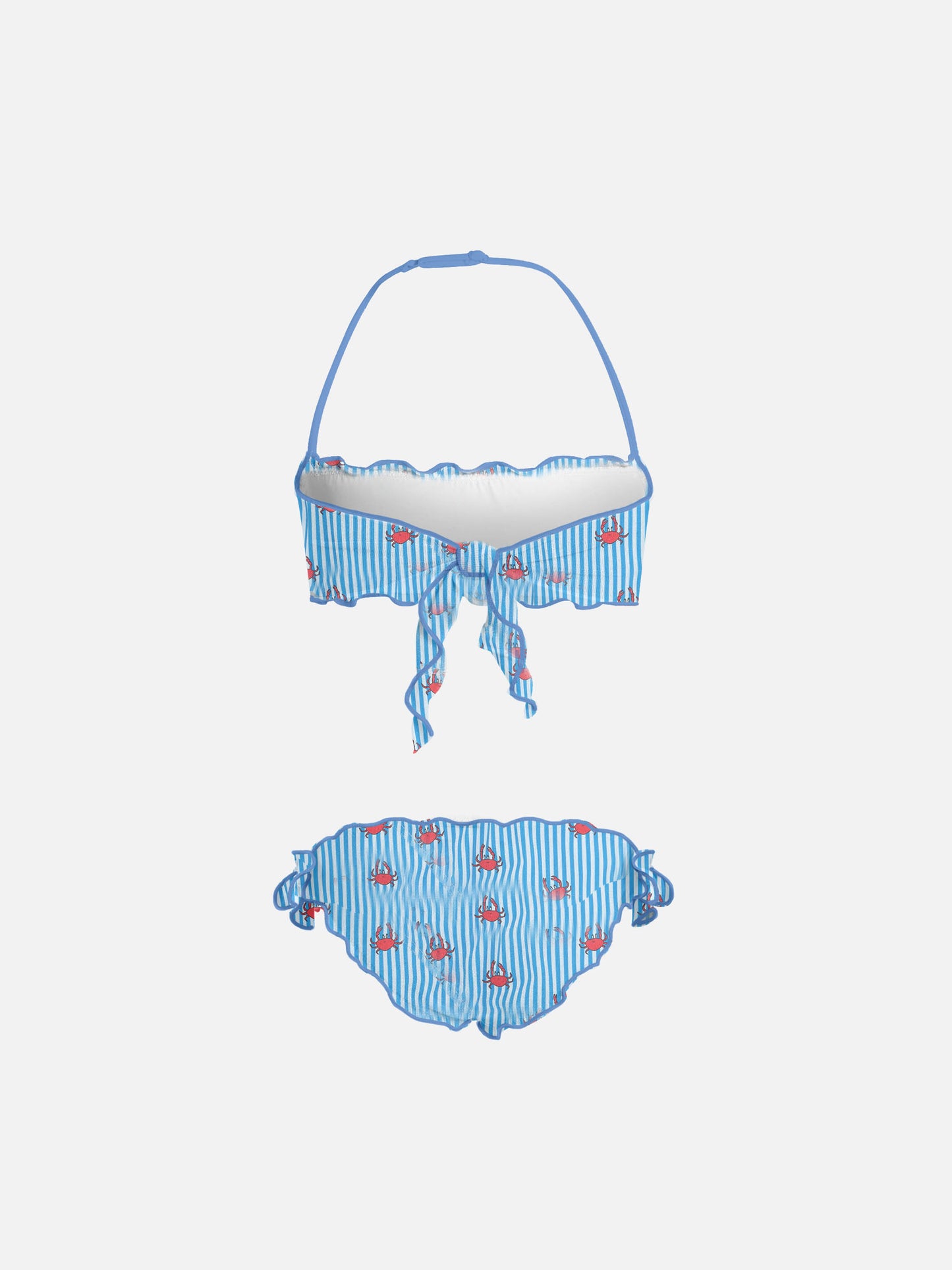 Girl classic bandeau bikini Emy with crab print - MC2 Saint Barth