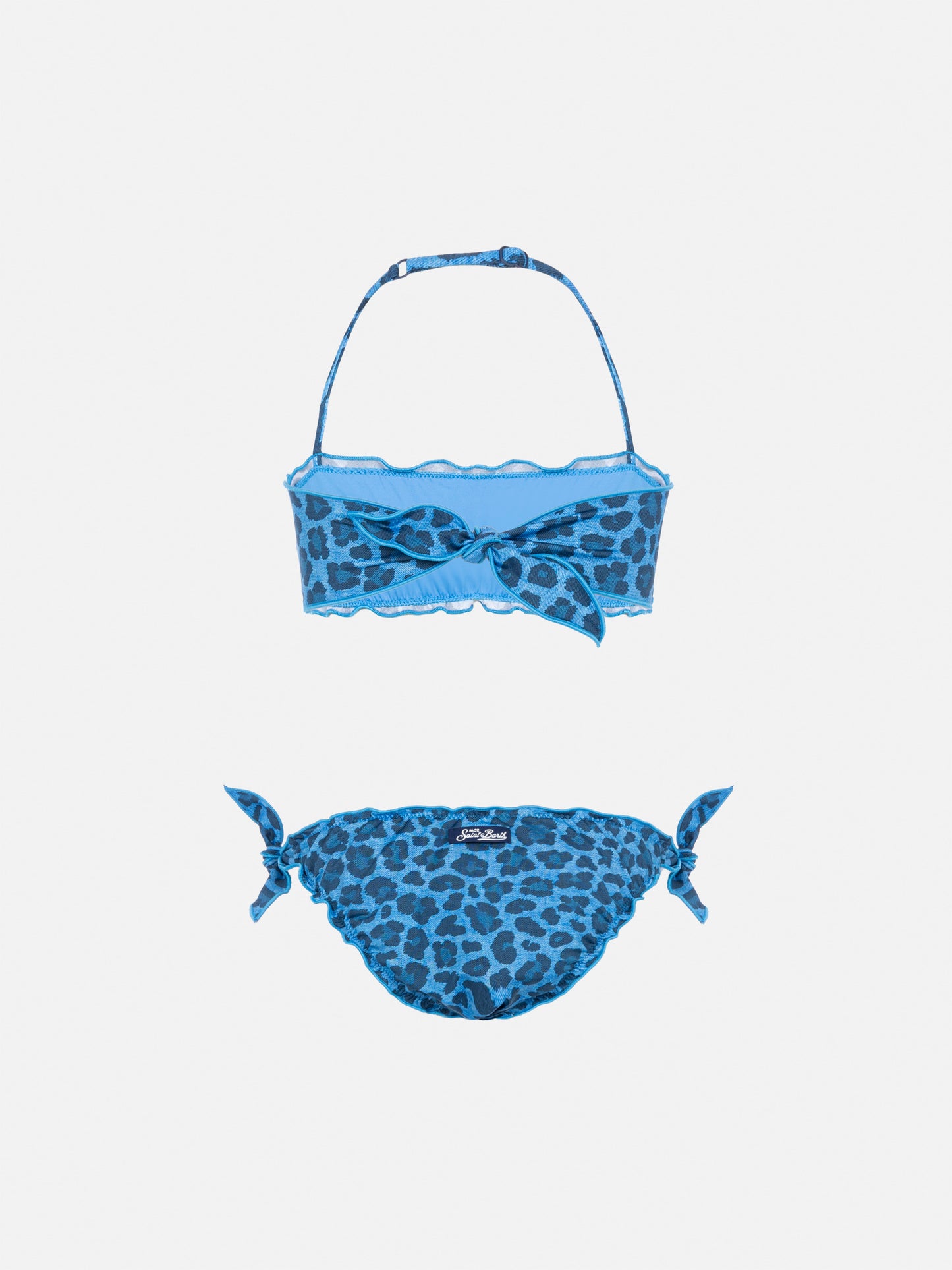 Emy classic bandeau bikini with animalier print - MC2 Saint Barth