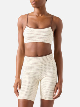 Top fitness Eiris con stampa a micro pois