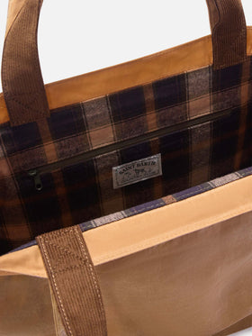 Nut Essential waxed tote bag with logo embroidery