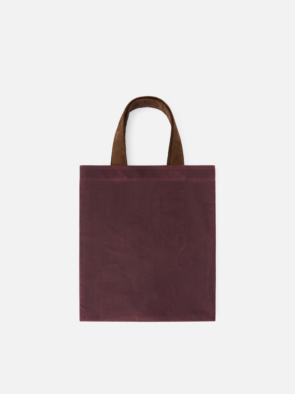 Bordeaux Mini Essential gewachste Tasche tote mit gesticktem Logo 