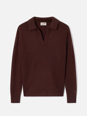 Polo in lana Eze marrone