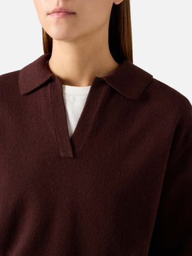 Polo in lana Eze marrone