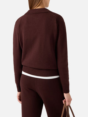 Polo in lana Eze marrone