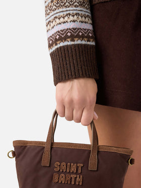 Maglia Eze in misto lana con collo polo e motivo fair isle
