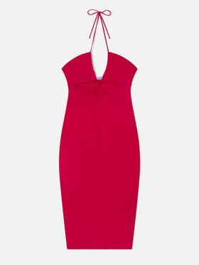 Longuette cutout fuchsia dress Farah