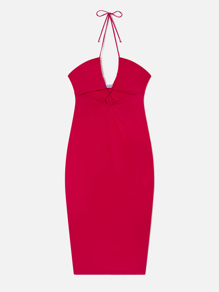 Longuette cutout fuchsia dress Farah