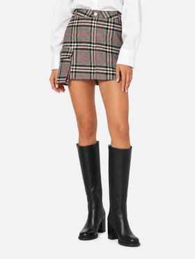 Prince of Wales Fern cargo miniskirt