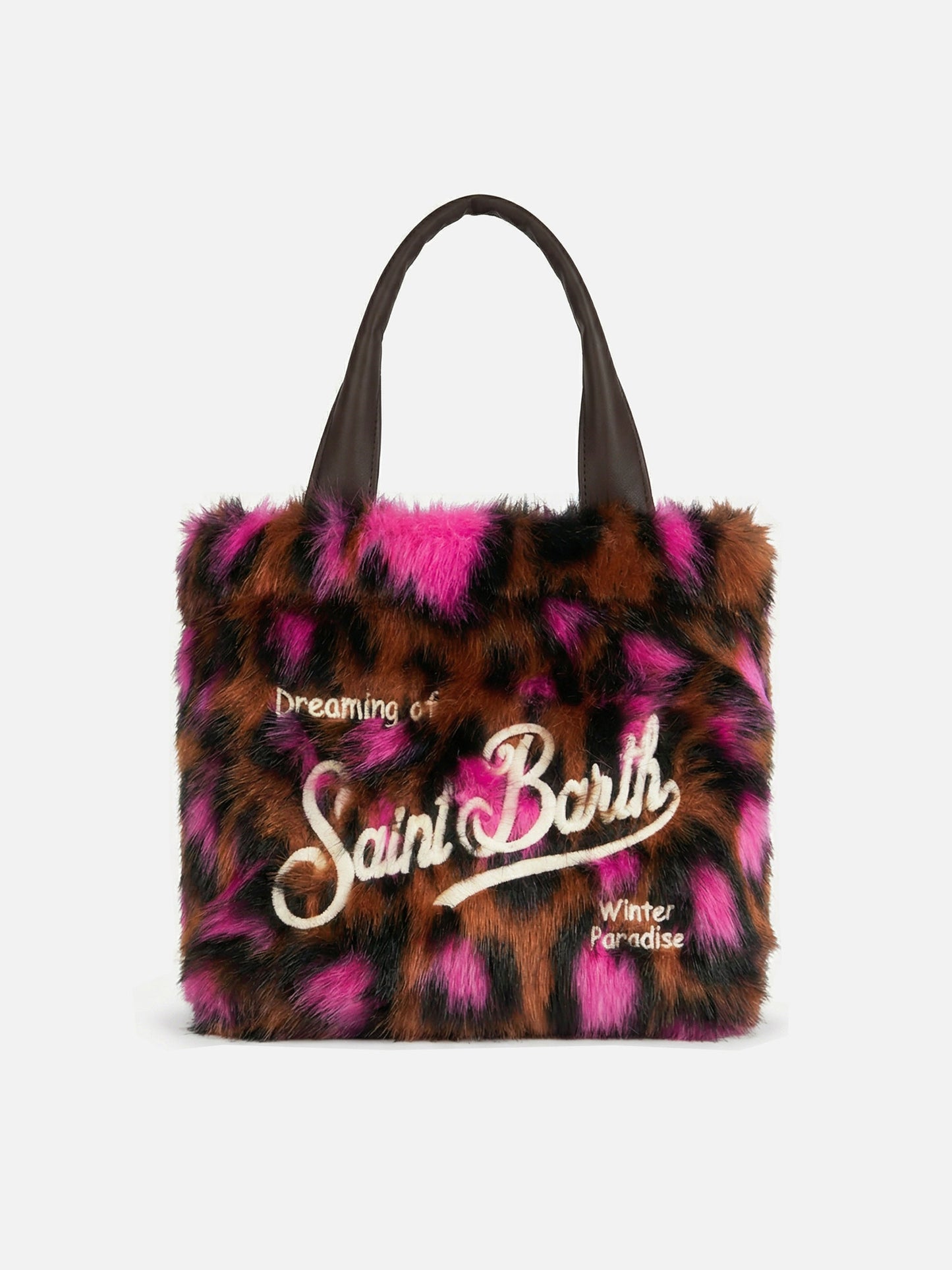 Flavea W faux fur bag with heart print