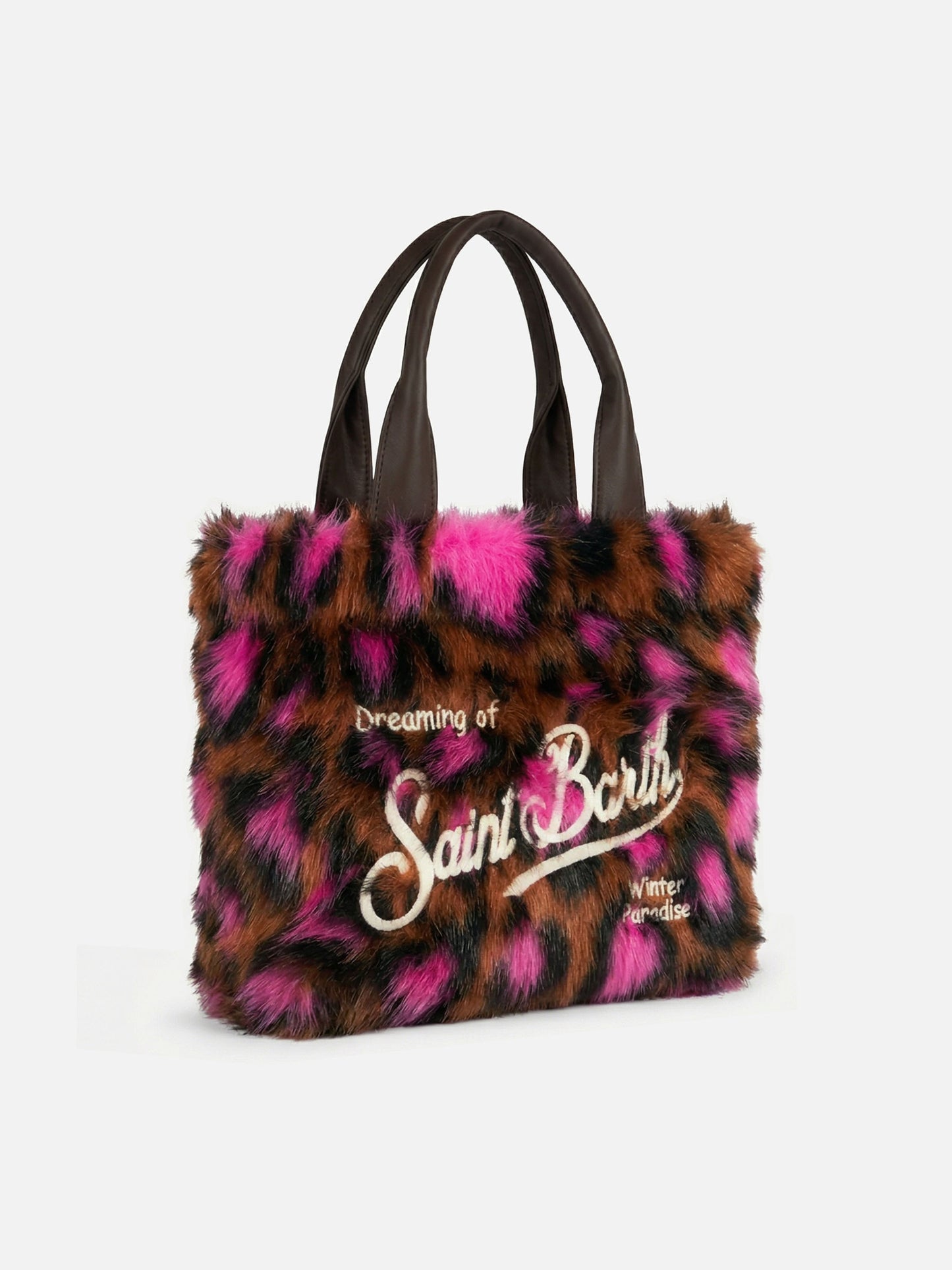 Flavea W faux fur bag with heart print
