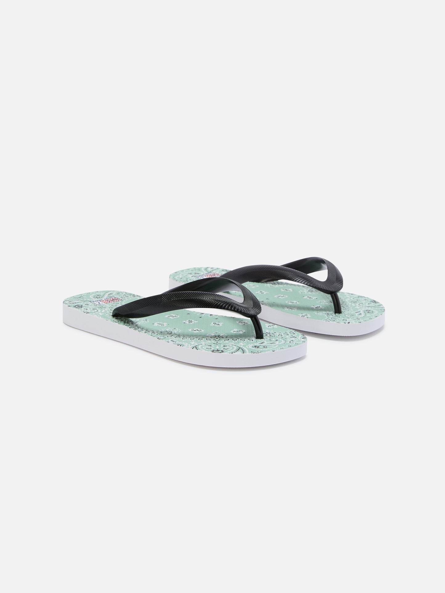 Flip Gummi-Slipper zum Hineinschlüpfen mit Bandana-Print 