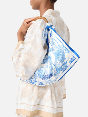 Borsa Foulard con struttura morbida e fantasia toile de Jouy