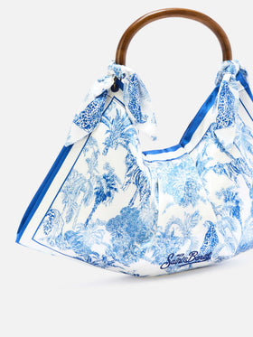 Borsa Foulard con struttura morbida e fantasia toile de Jouy