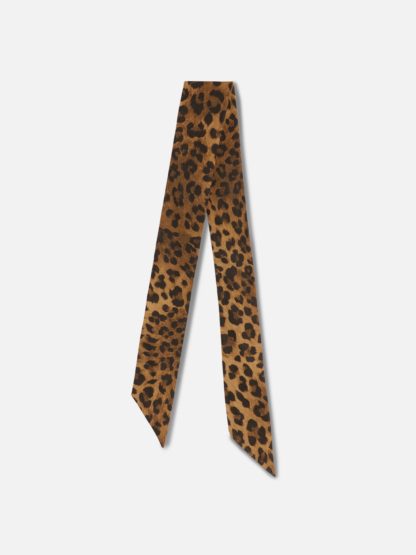 Pañuelo bandana de algodón con estampado animalier de leopardo 