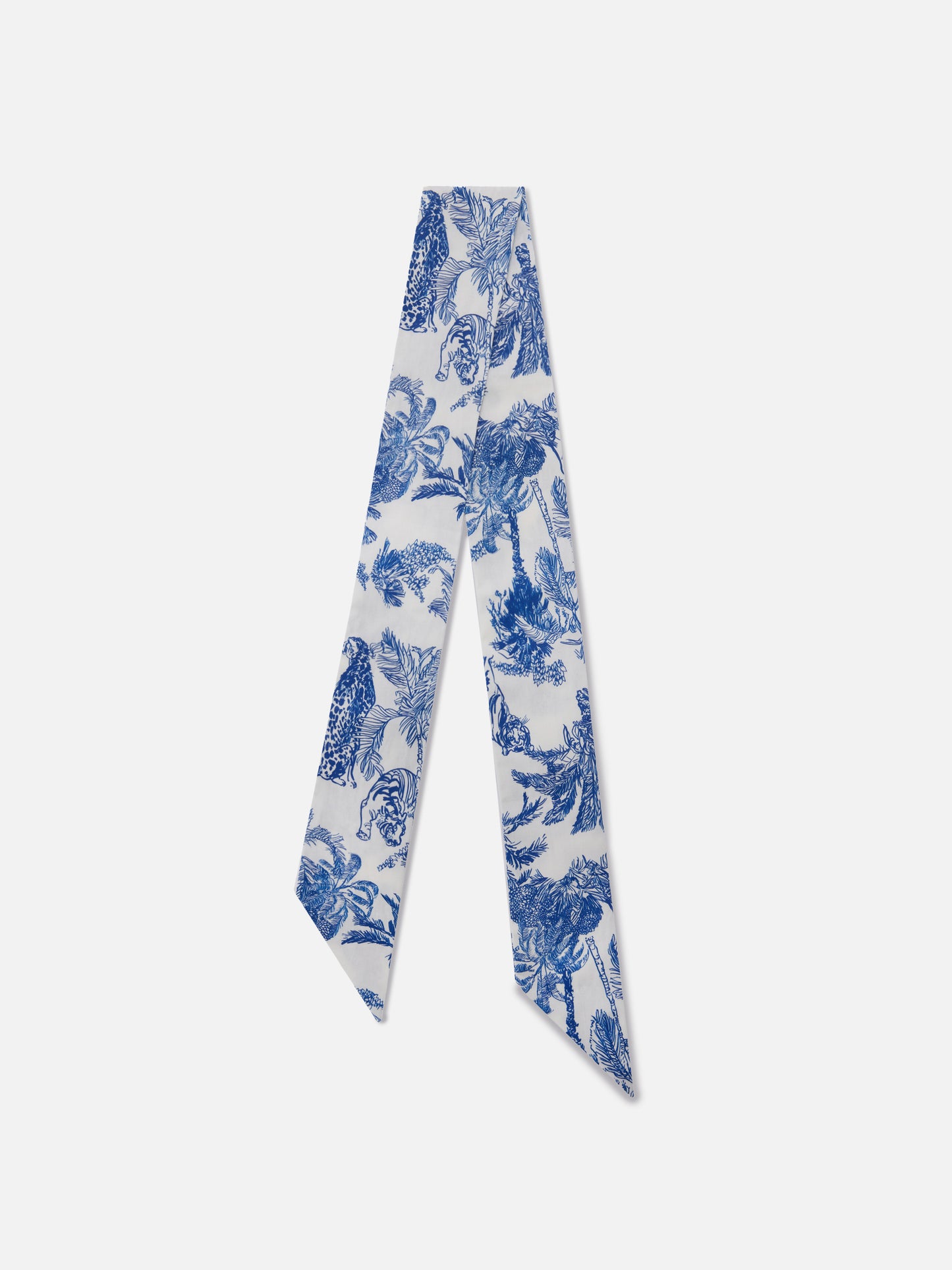 Foulard bandana en coton avec imprimé toile de Jouy 