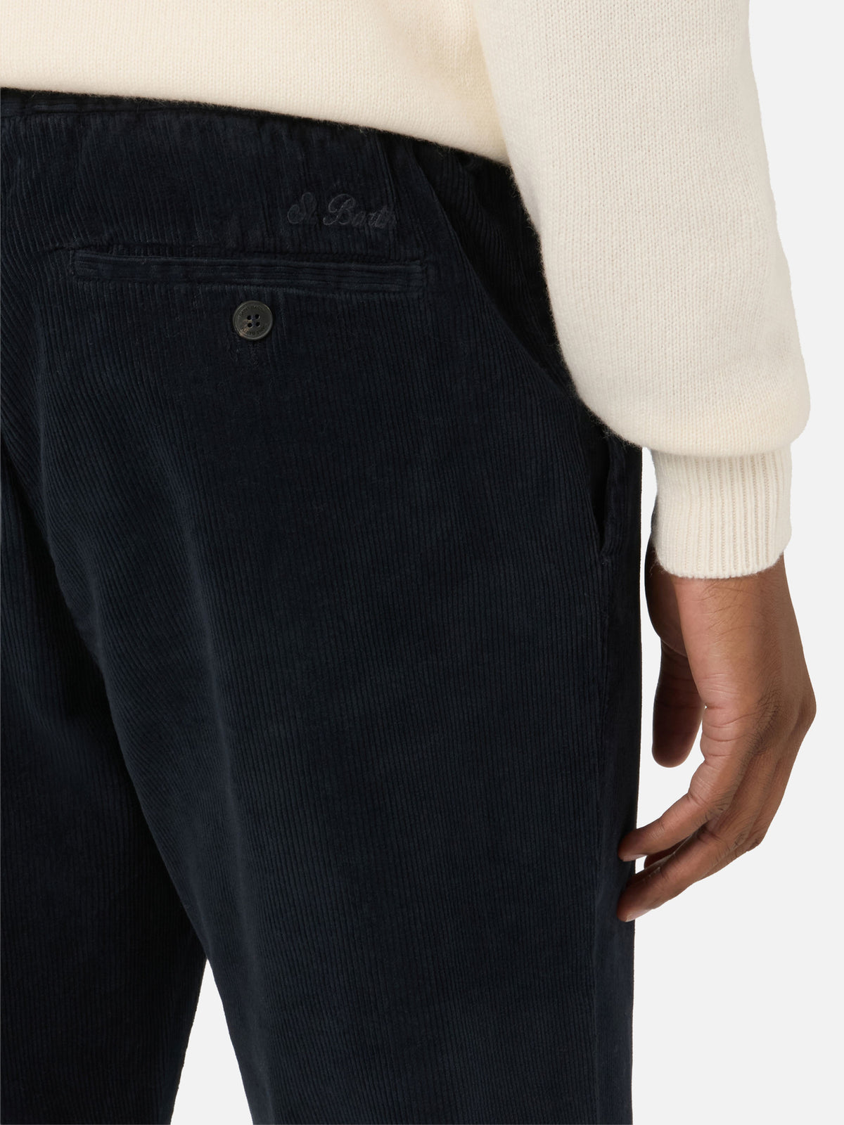 Pantalones de pana Navy blue Fuji 