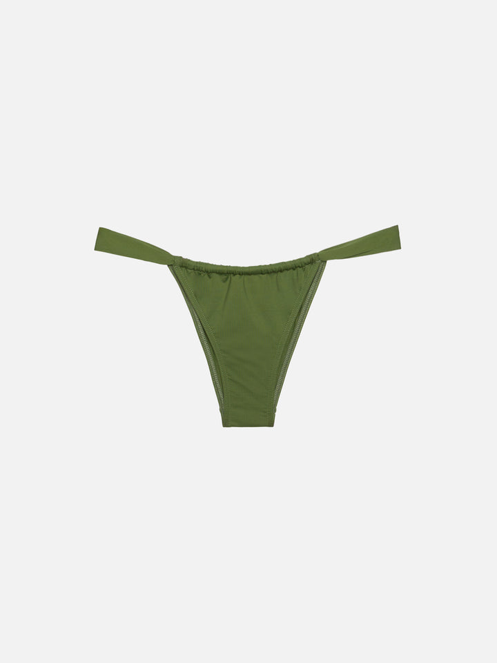 Noelle military green cheekiest swim briefs