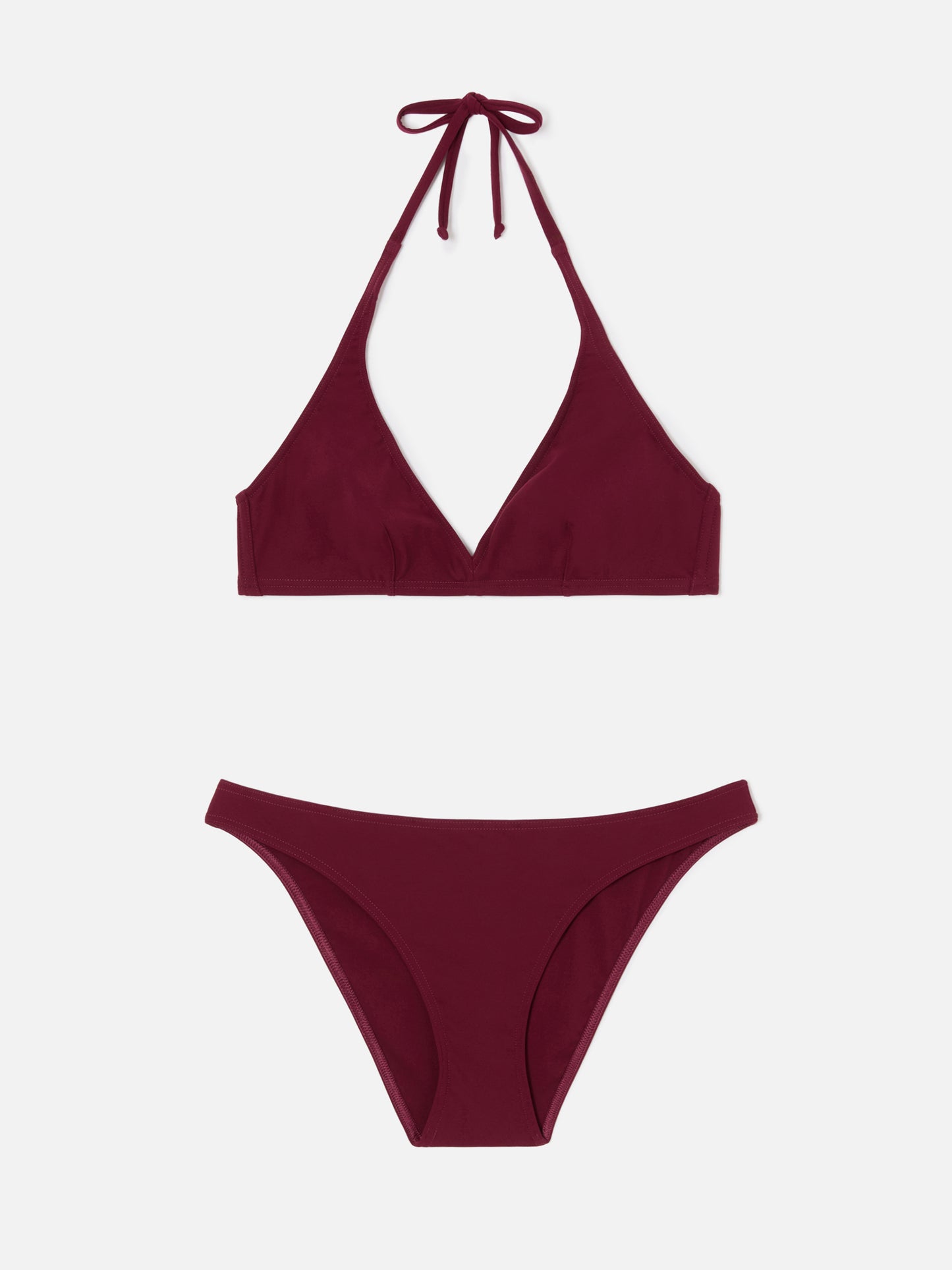 Gala bikini in solid bordeaux