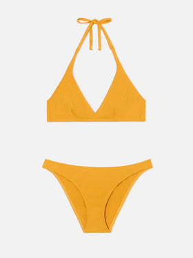 Gala bikini in solid ochre
