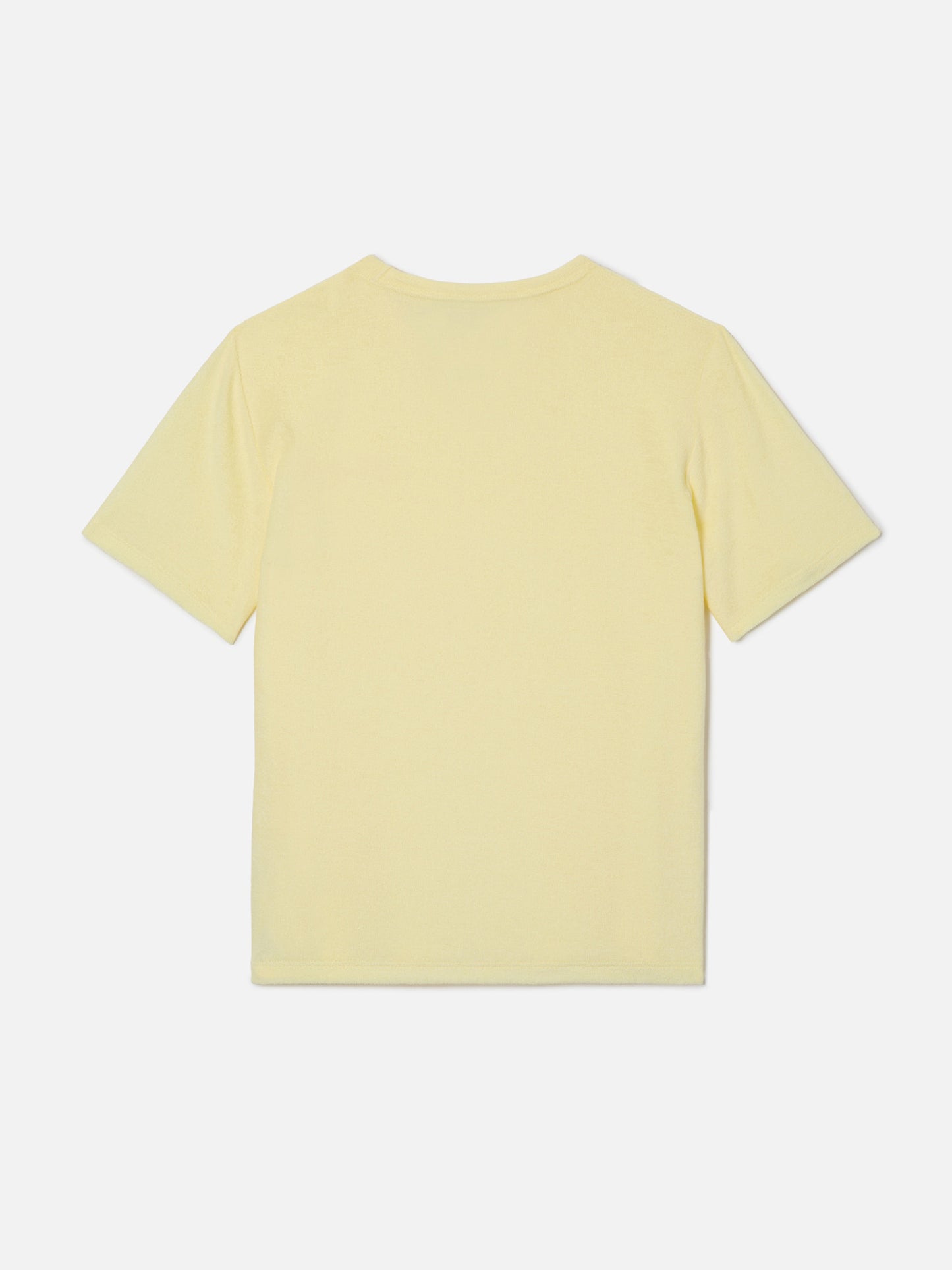 Camiseta Yellow Gary Jr de tejido con efecto rizo con logo bordado 