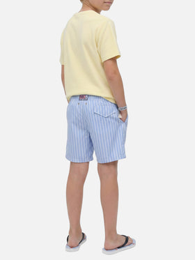 Camiseta Yellow Gary Jr de tejido con efecto rizo con logo bordado 